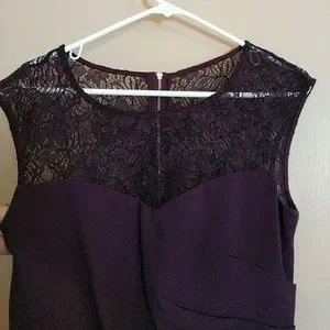 color block lace up dress Chic Reveal Color Block Dress Curves – Impressions Outlet main image 1